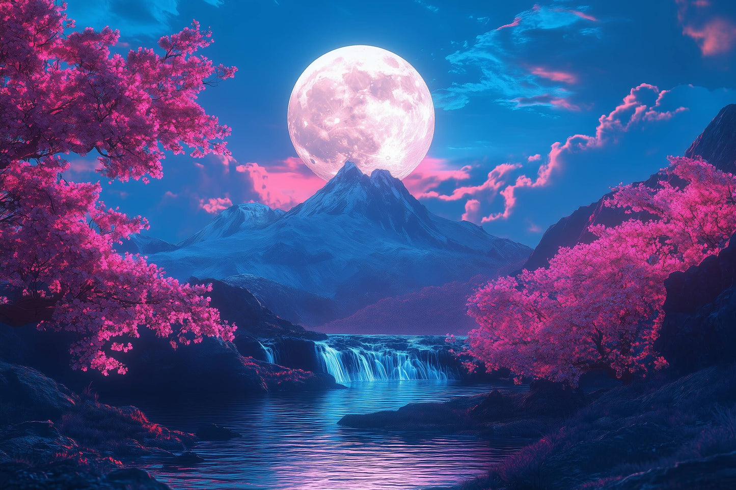 Wasserfall bei Nacht II