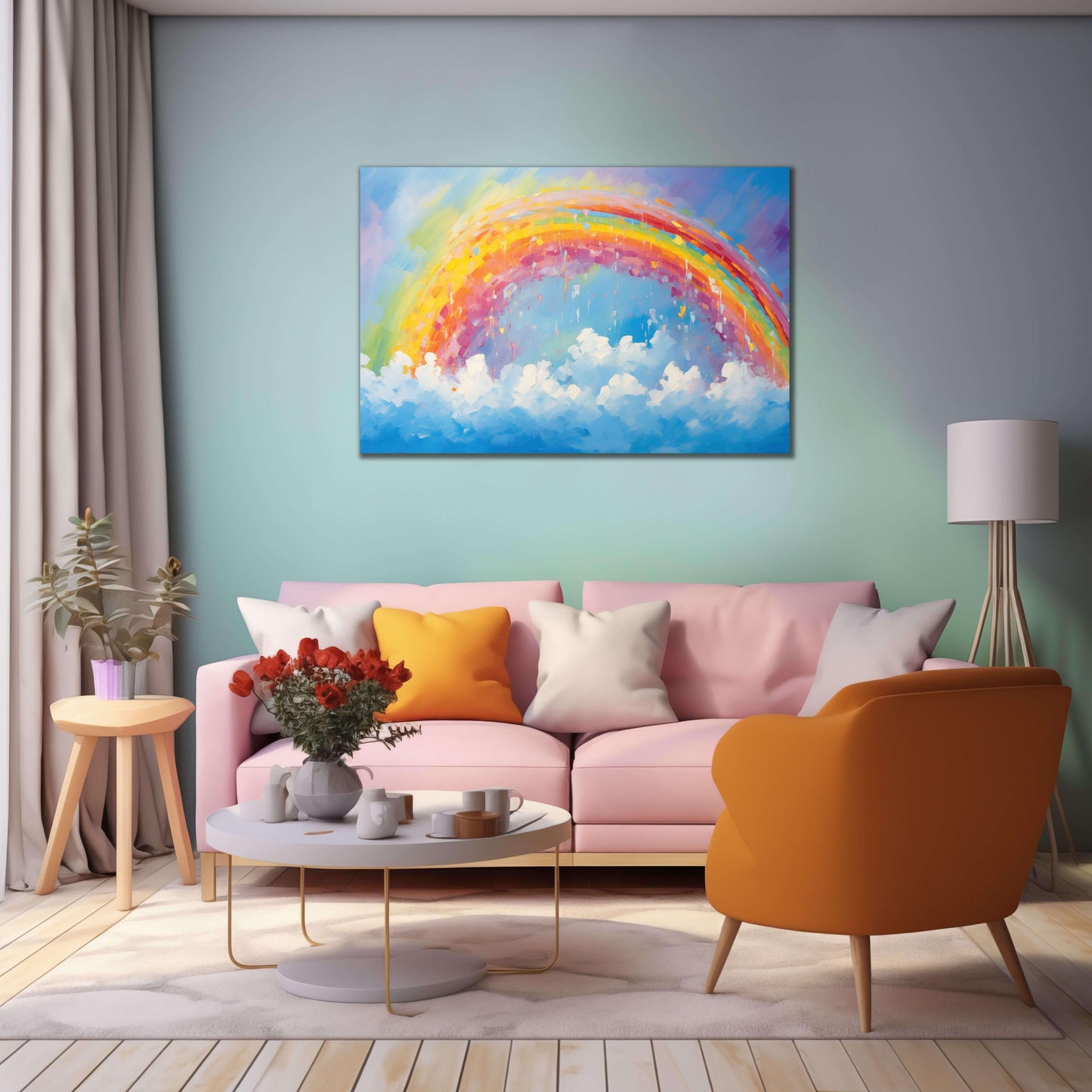 Freudige Regenbogen