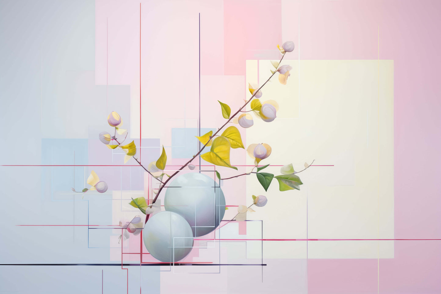 Pasteller botanischer Rhythmus