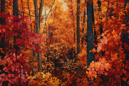 Purpurrote Herbstweberei