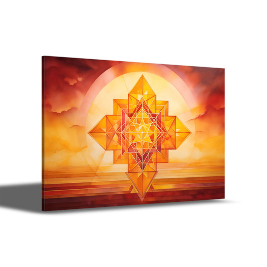 Sri Yantra Sonnenuntergang