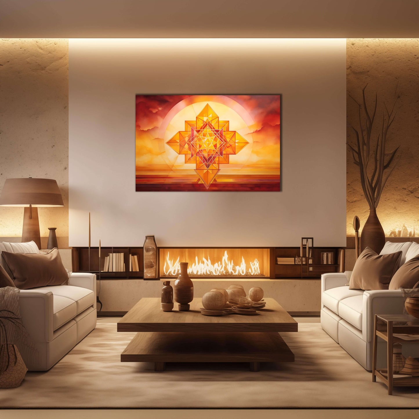 Sri Yantra Sonnenuntergang