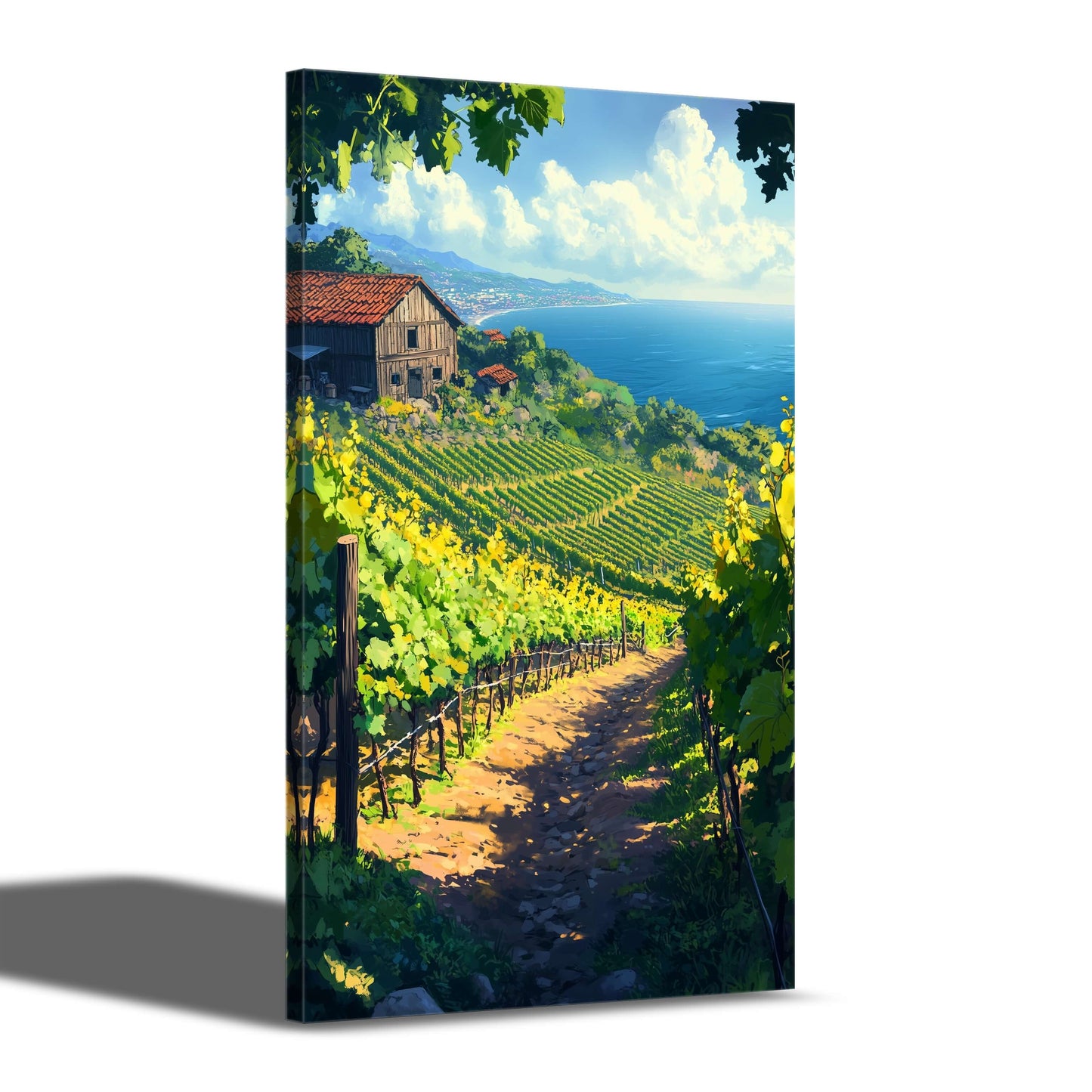 Weinhang im Sonnenlicht