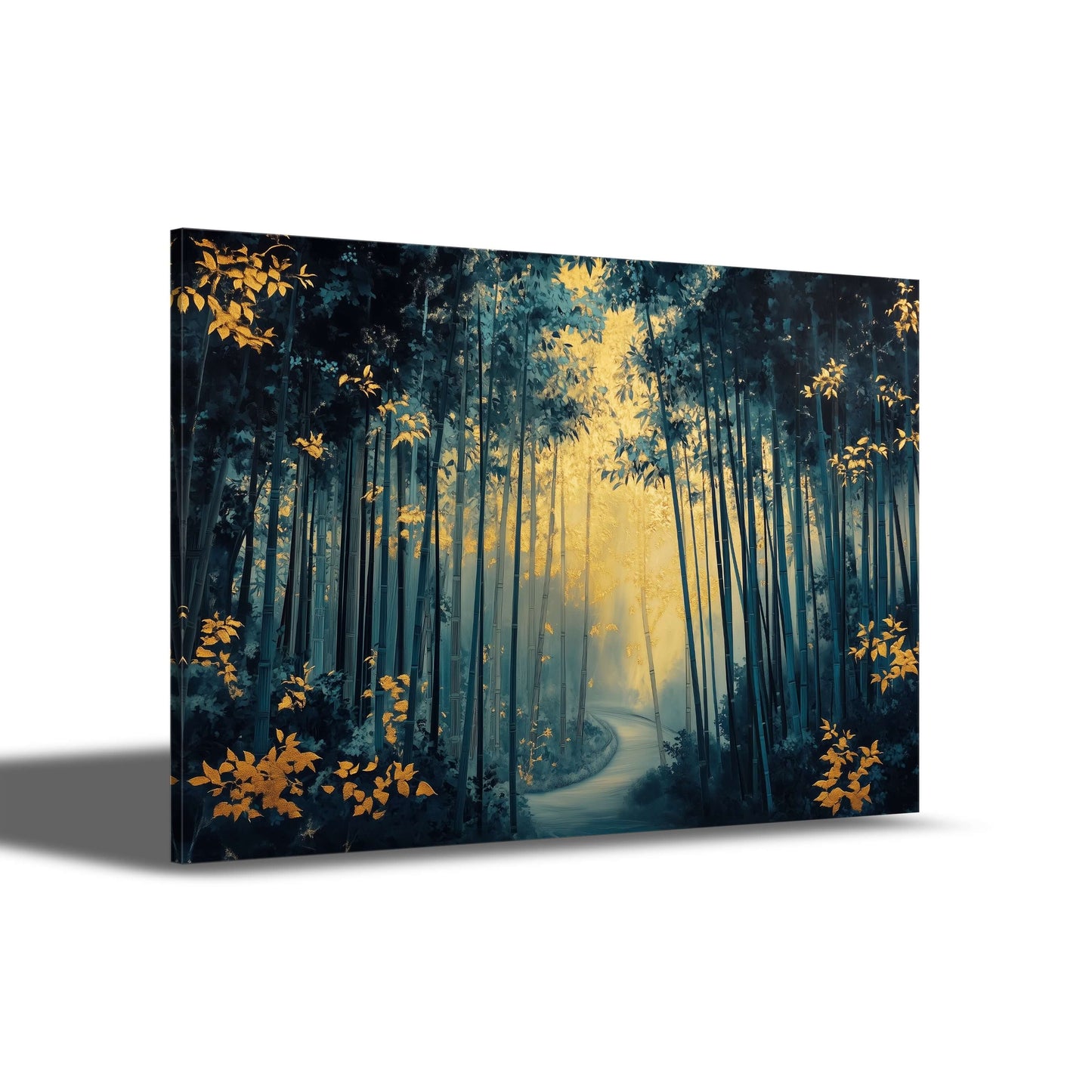 Goldener Pfad im Bambuswald