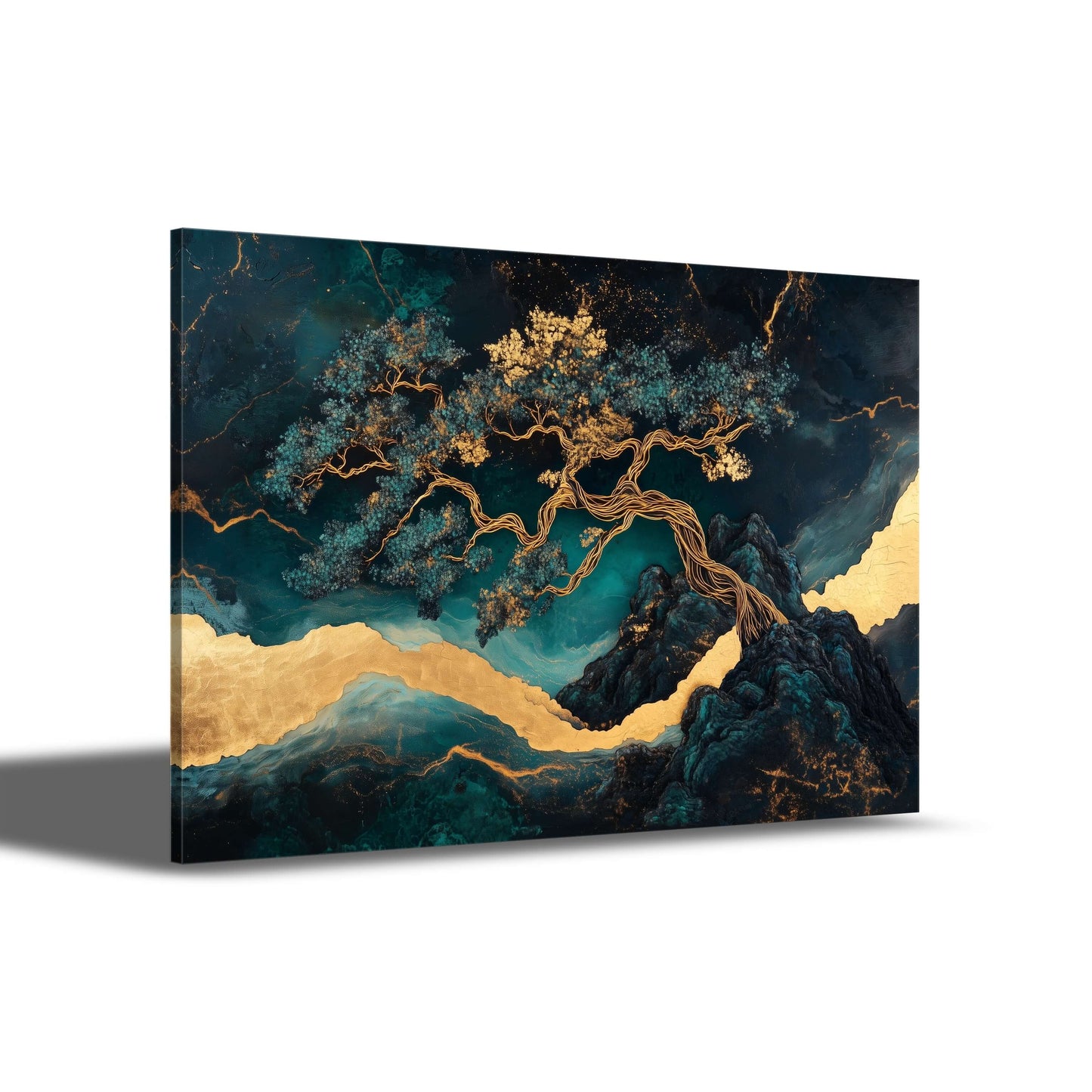 Harmonie der blauen Bäume