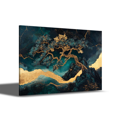 Harmonie der blauen Bäume