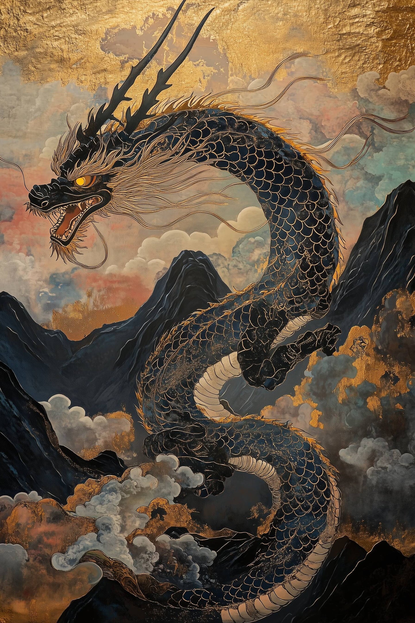 Flug des goldenen Drachen
