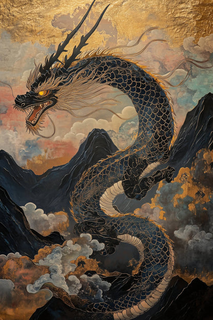 Flug des goldenen Drachen