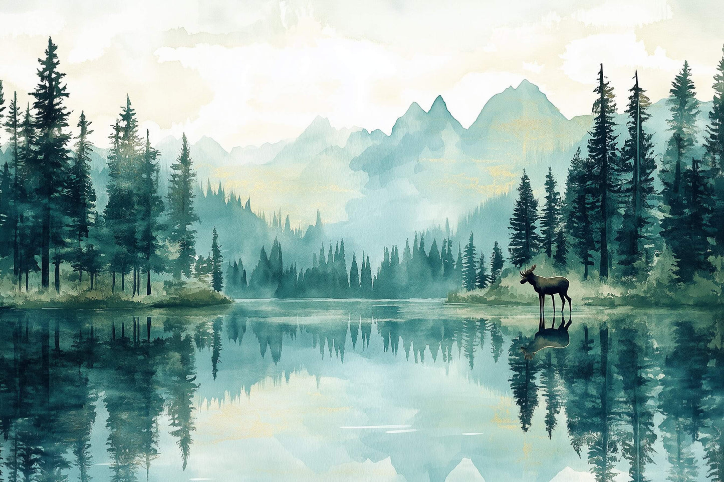 Reflexion der Berge